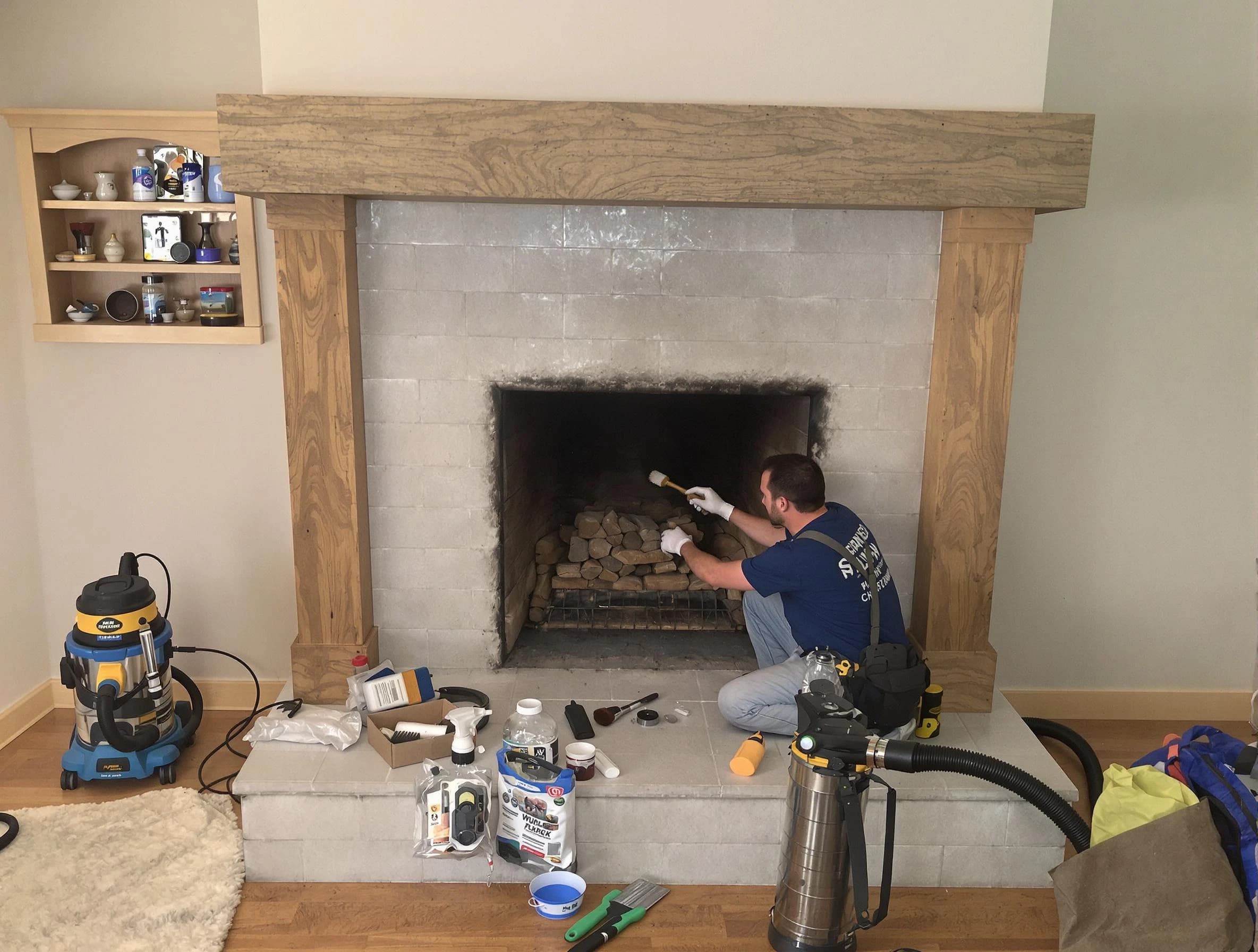 Detailed creosote removal process by Los Chaves Chimney Sweep in Los Chaves, NM