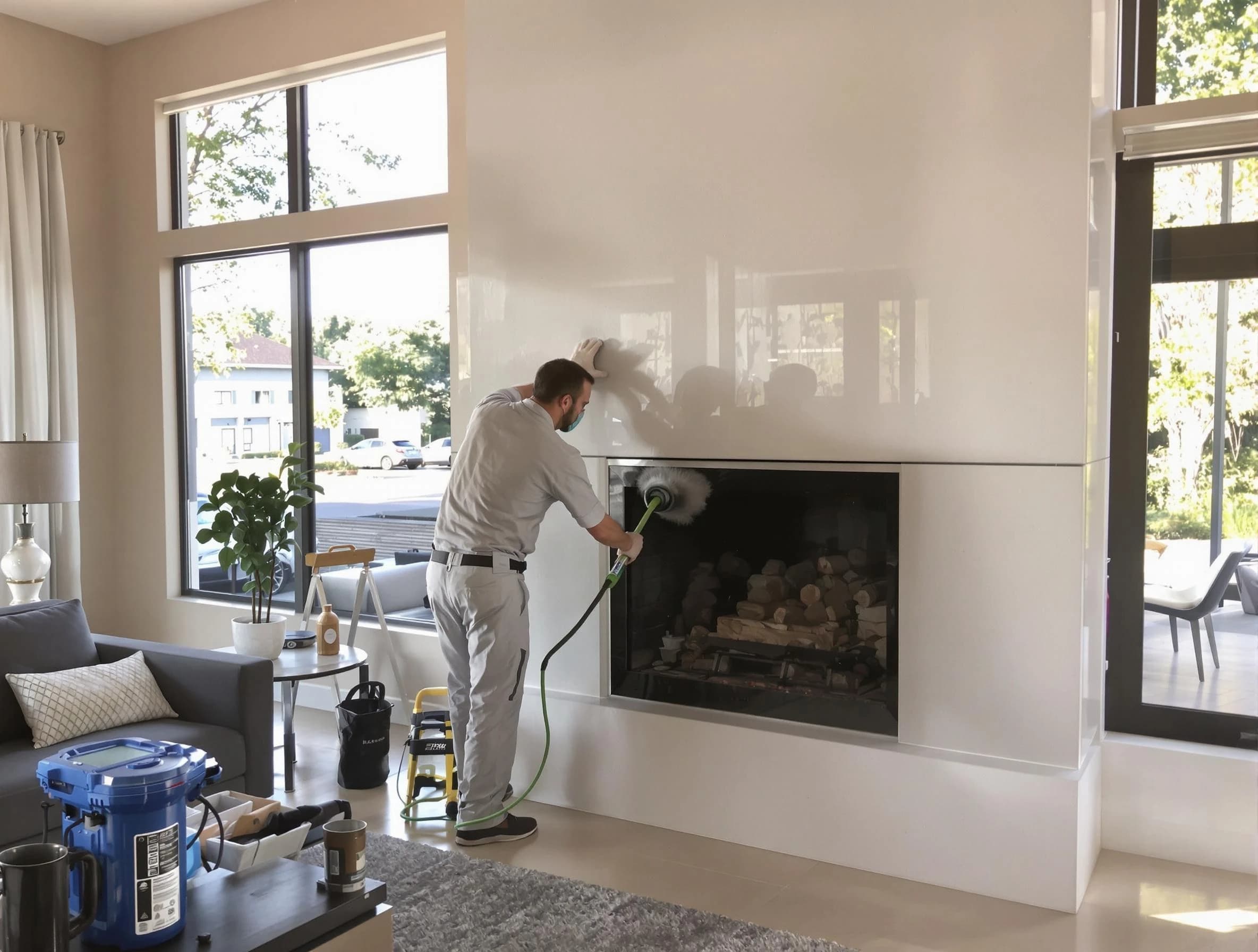 Los Chaves Chimney Sweep performing thorough soot removal in Los Chaves, NM