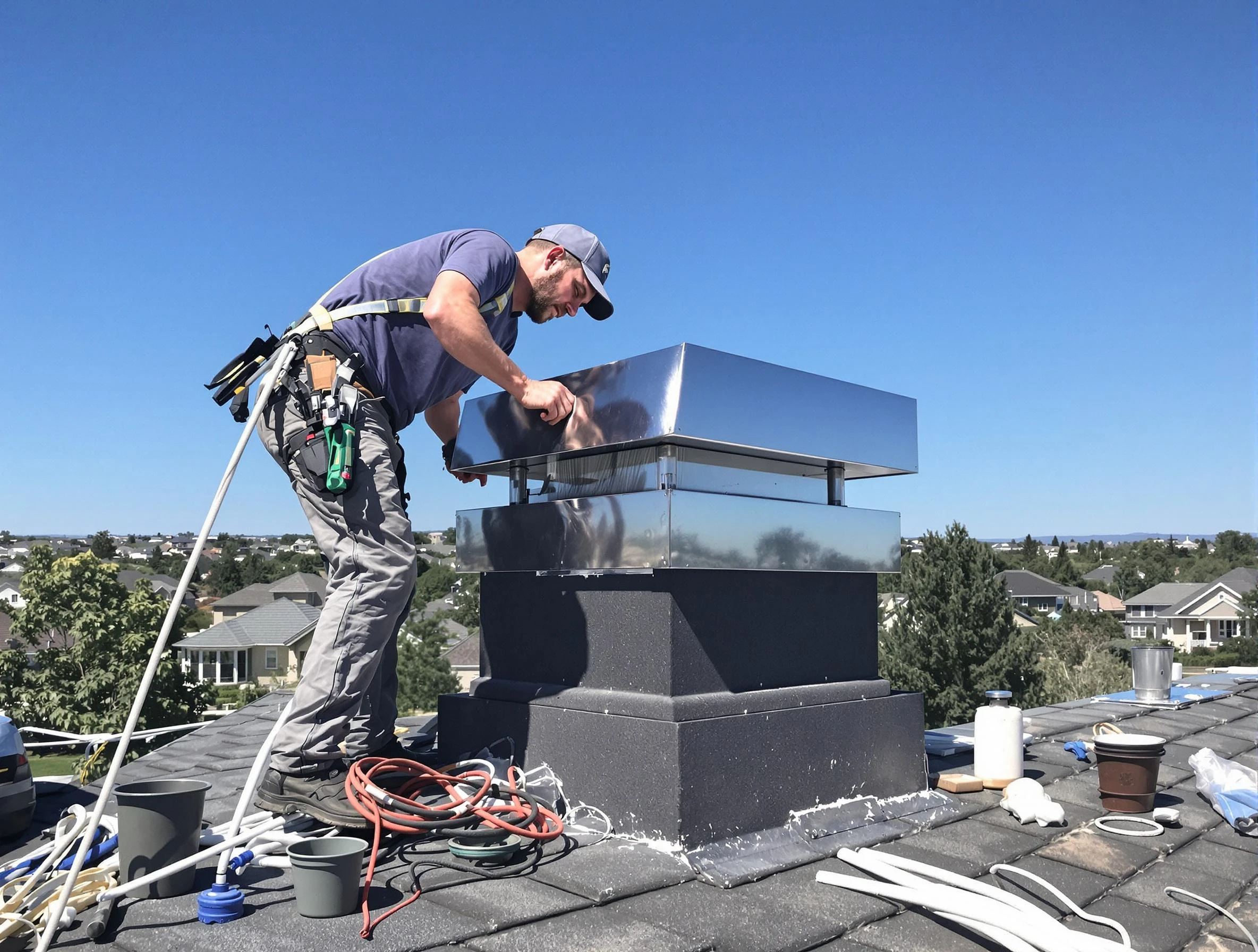 Chimney Cap Services in Los Chaves