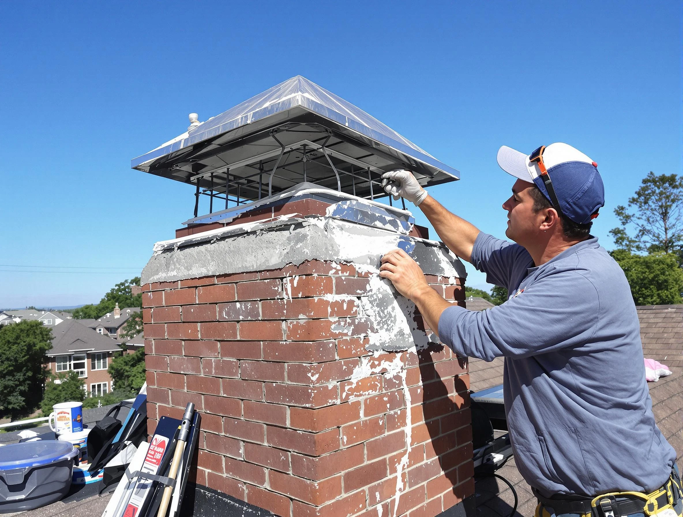 Chimney Crown Services in Los Chaves