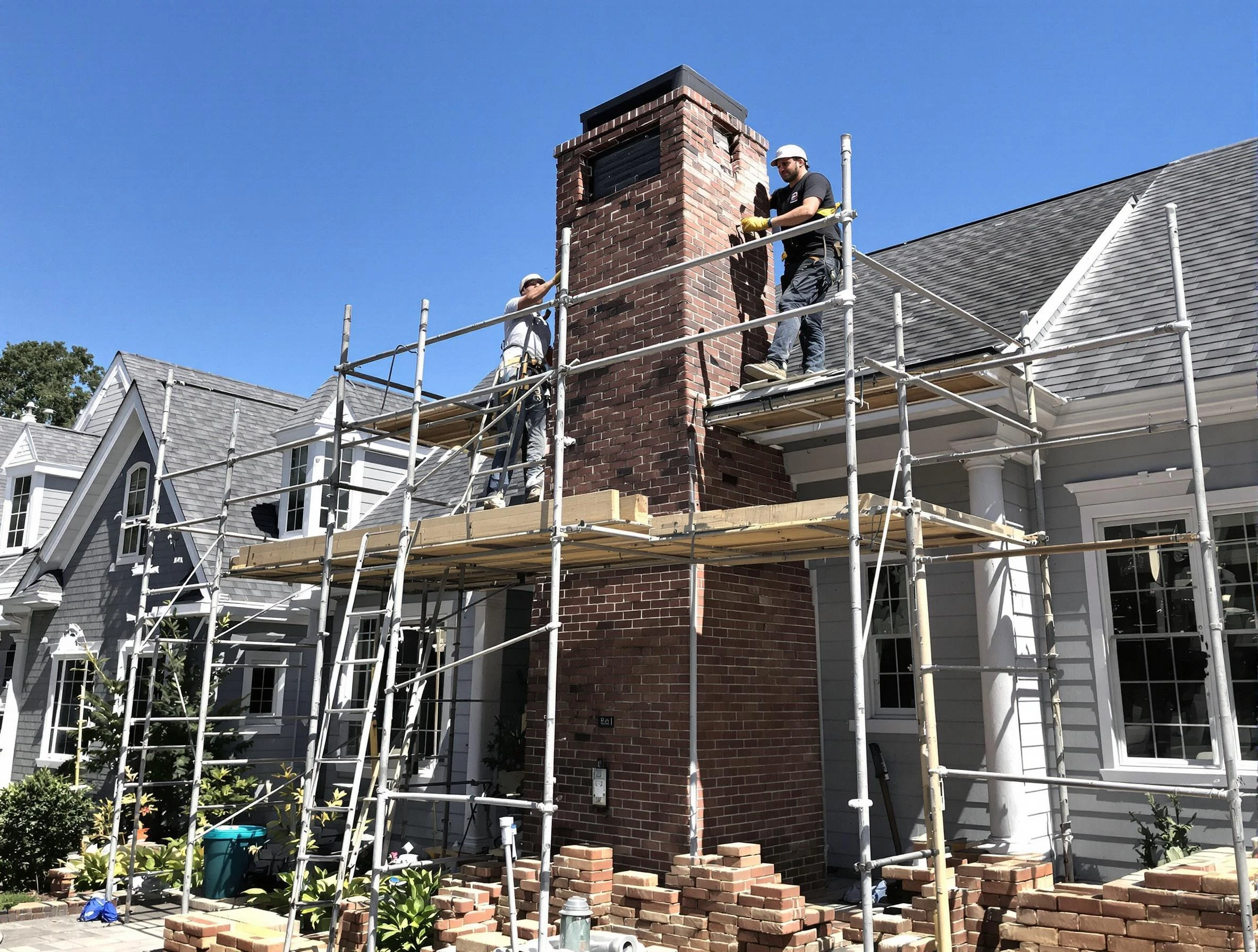 Chimney Rebuilding in Los Chaves