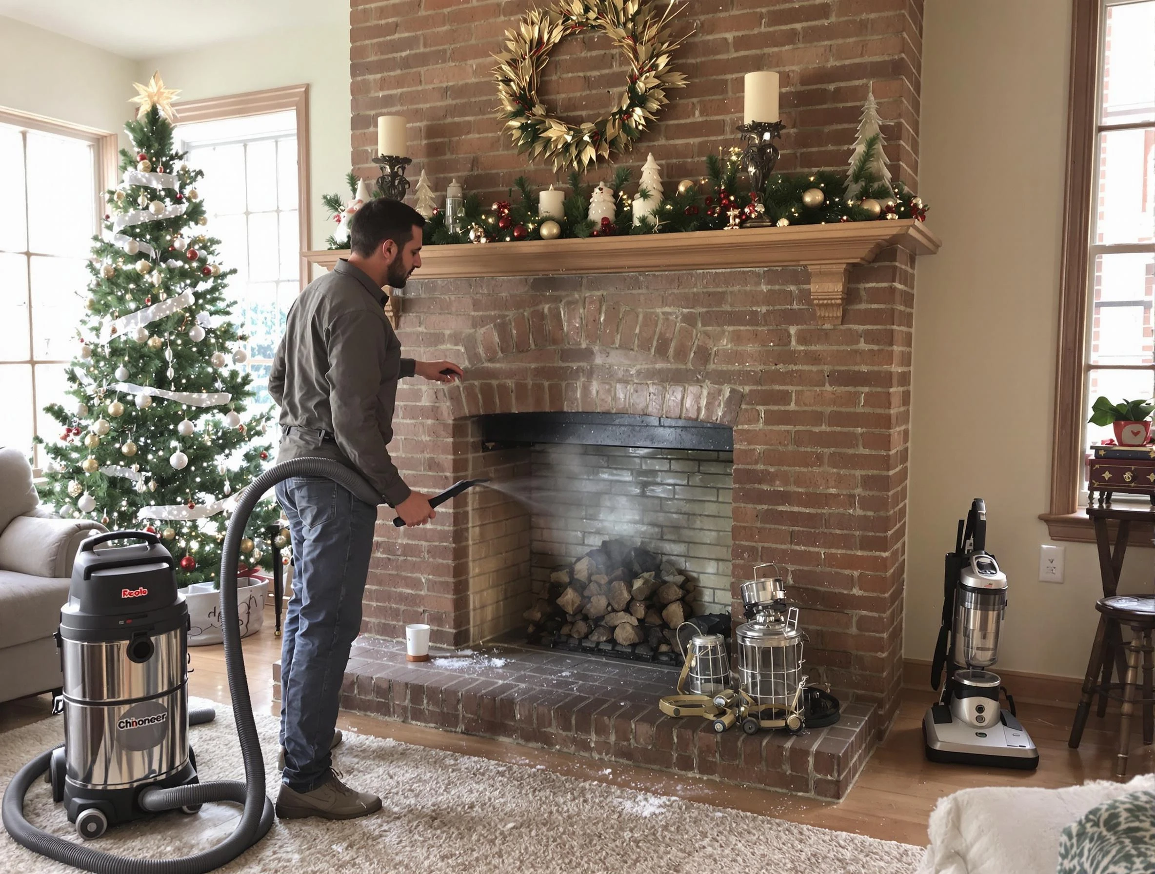 Fireplace Cleaning in Los Chaves