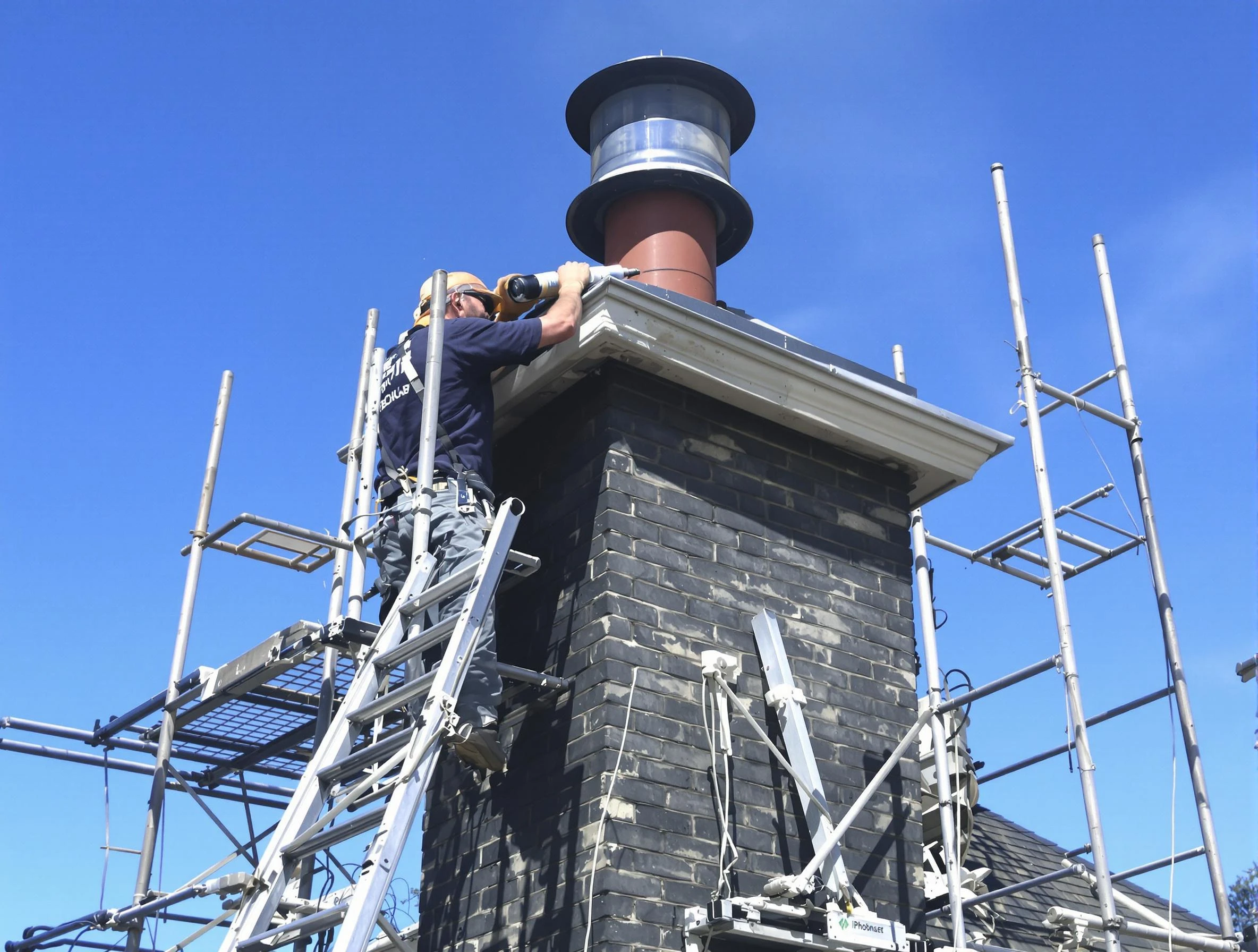 Sturdy chimney crown finished by Los Chaves Chimney Sweep in Los Chaves, NM