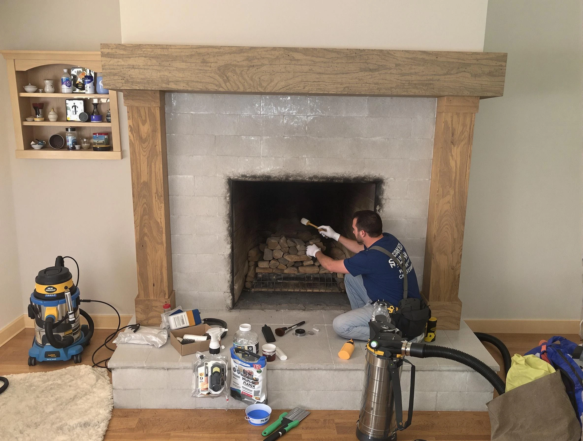 Detailed creosote removal process by Los Chaves Chimney Sweep in Los Chaves, NM